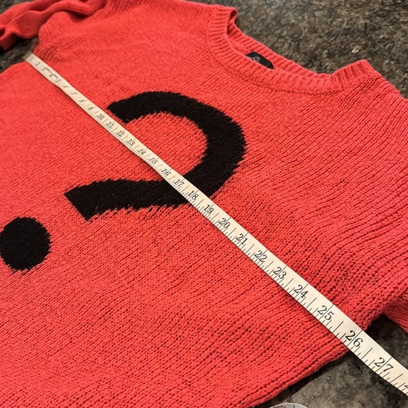 Karen Brooks question mark vintage rare sweater XL - Picture 6 of 10